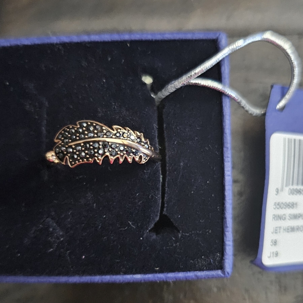 Authentic Swarovski Feather Ring